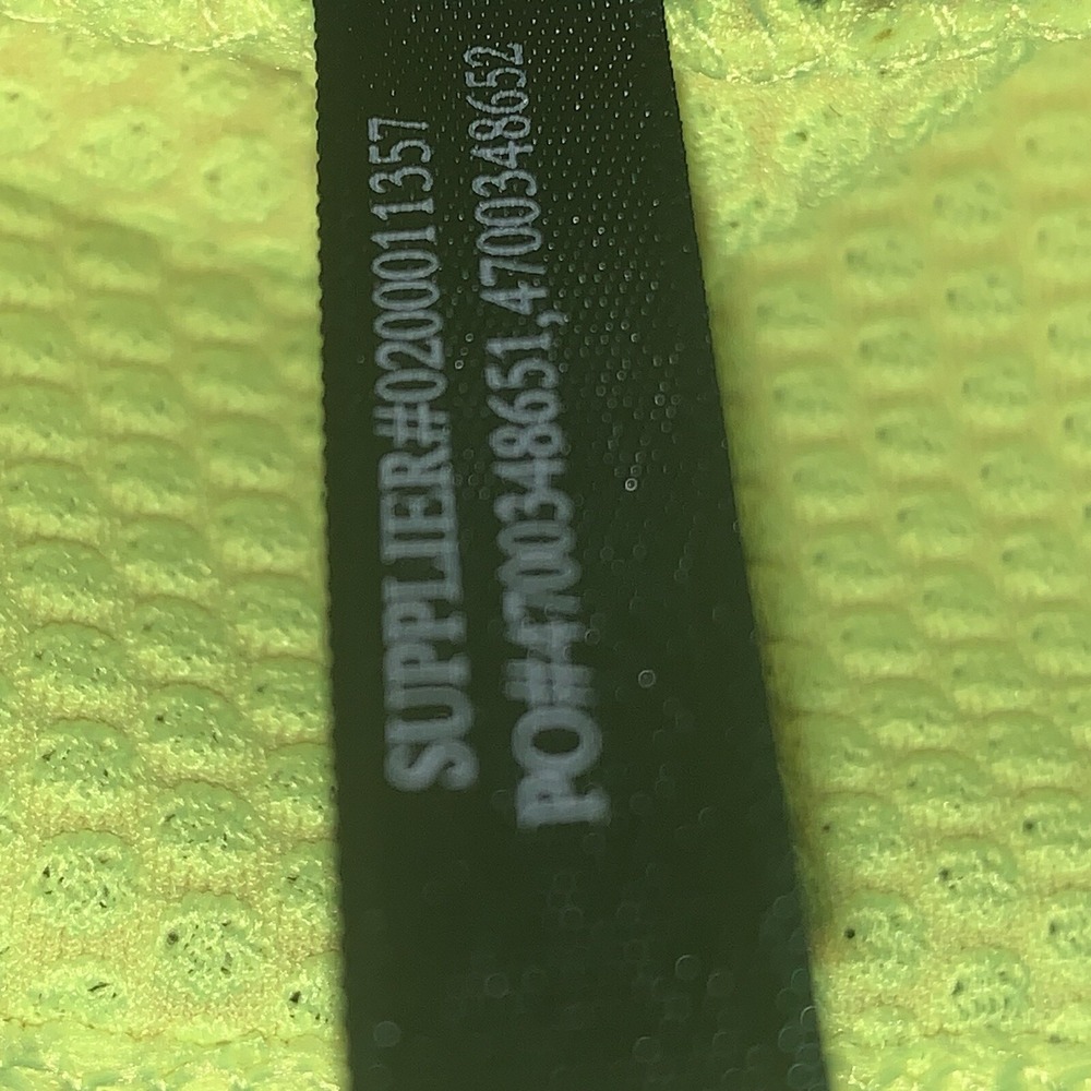 Lauren Ralph Lauren Green Label Large Waffle Knit Top Neon Yellow & Black1/4Zip - Picture 9 of 9